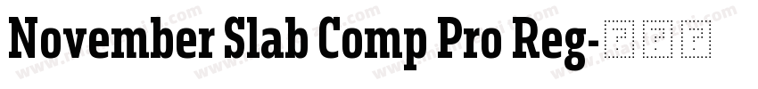 November Slab Comp Pro Reg字体转换